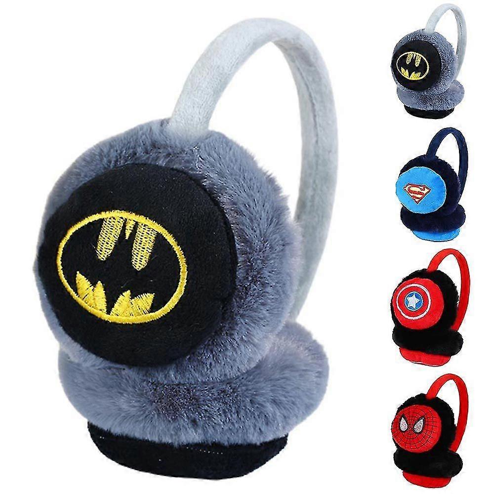 キッズスーパーヒーローふわふわヘッドバンドイヤーマフ冬の耳ウォーマーパッドイヤーフラップ