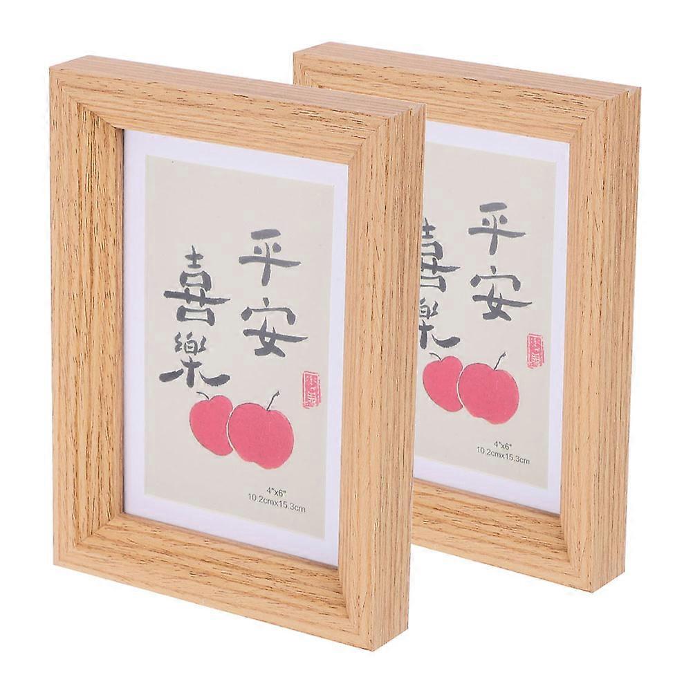 Wood Picture Frame for Photo Display 8Pcs Vertical Frames for Desktop