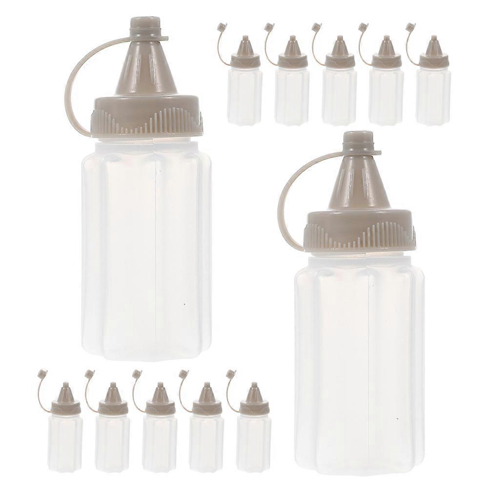 Syrup Dispenser Bottles Leakproof for Kitchen Use 48Pcs Portable Grey