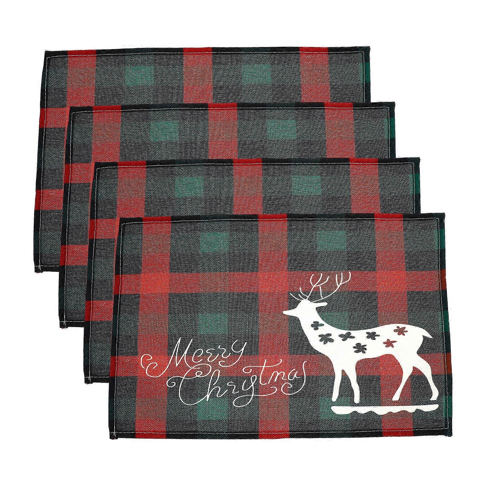 Creative Table Mat Christmas Themed Placemat for 8Pcs Table Use