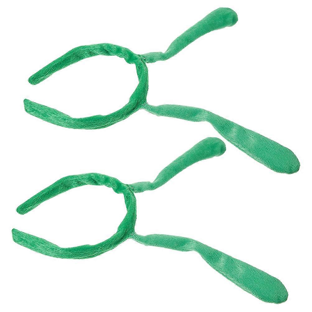 Green Masquerade Party Headbands for Decoration 8Pcs Set