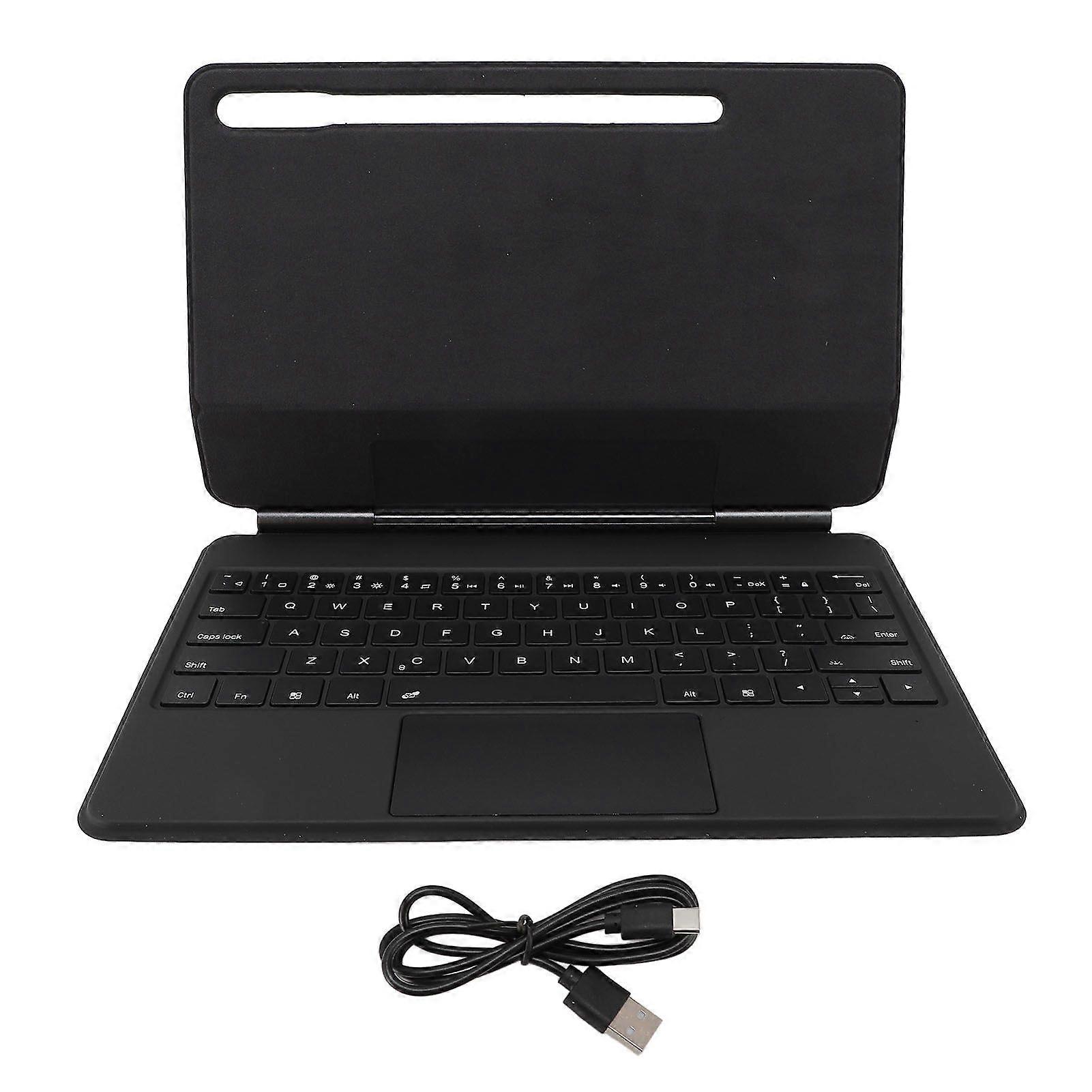 Keyboard Case for Galaxy Tab S7+ S8+ S9+ Magnetic Tablet Keyboard with Floating Cantilever Stand Touchpad Pen Holder