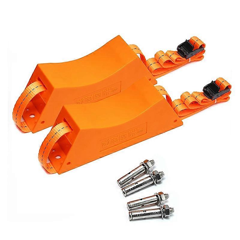 2PCS Propane Tank Holder Cylinder Mounted Bracket with Screws Orange