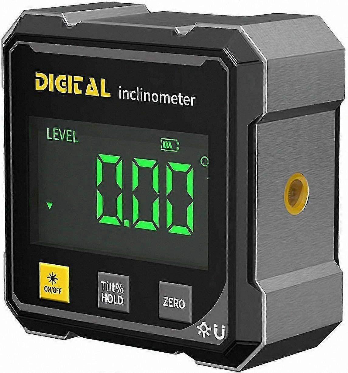 2025 Advanced Digital Angle Gauge with Laser Feature - 4-Sided Magnetic Angle Tool, Electronic Level with Strong Magnetic Functionality