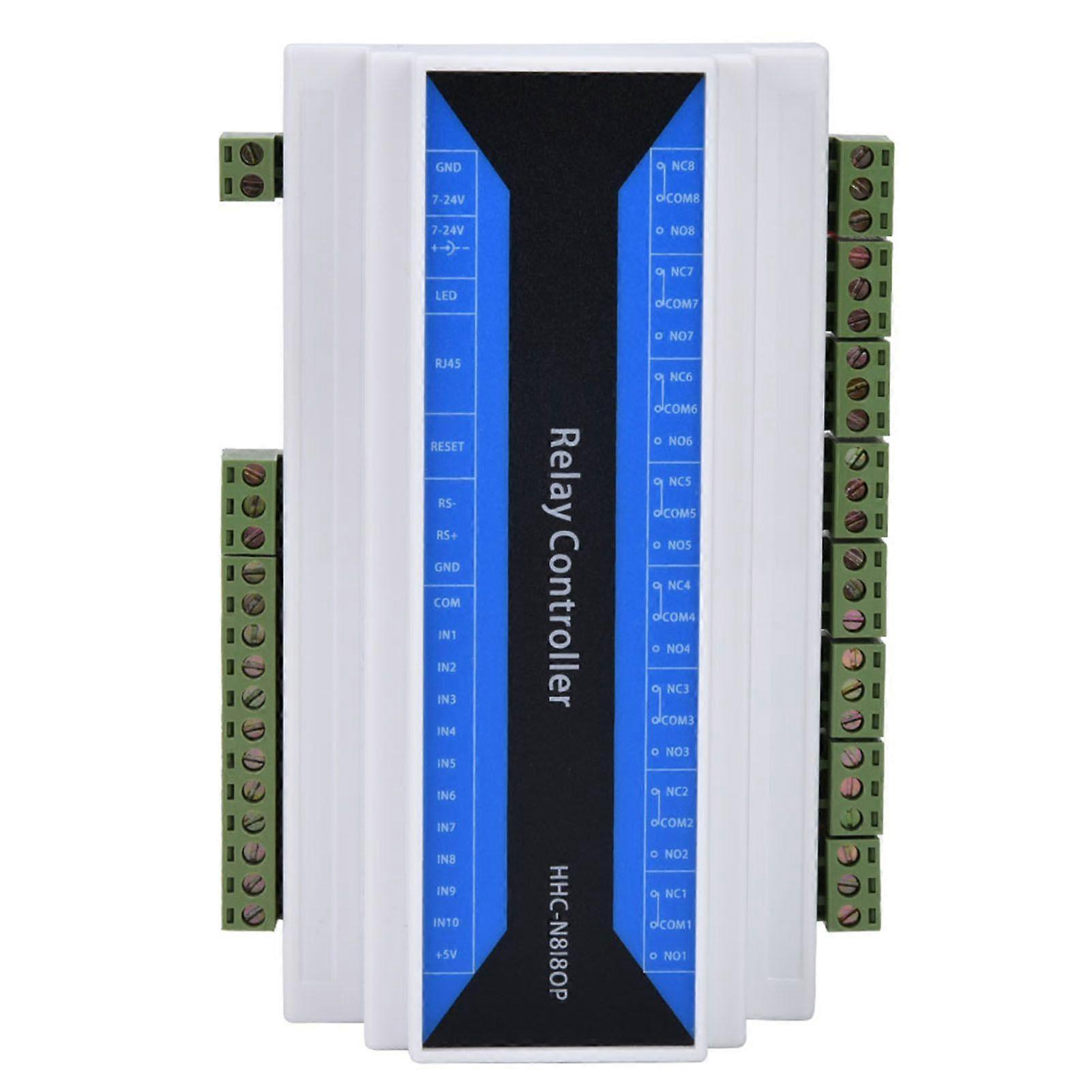 8 Channel Network Relay Module Remote Control Relay Device Ethernet to RS485