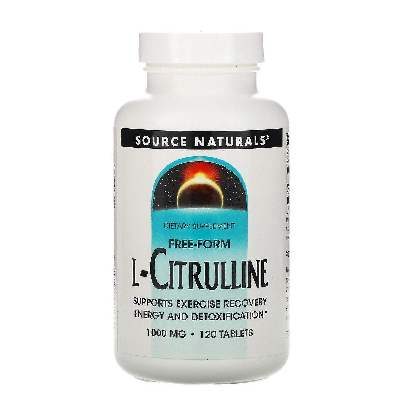 Source Naturals, L-Citrulline, Forme libre, 1 000 mg, 120 comprimés