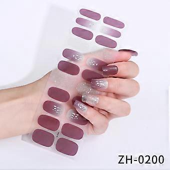 3D Hot Stamping Imitation Diamond Gradient Nail Stickers, Bare Piece with Nail File