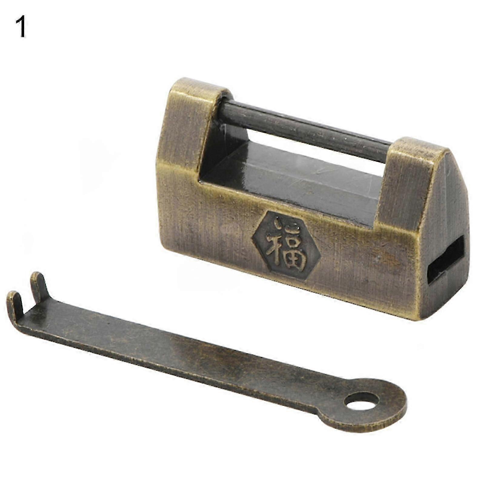 Creative Chinese Old Lock Many Styles Easy to Use Nostalgic Chinese Retro Brass Lock for Wooden Box JIKAIX