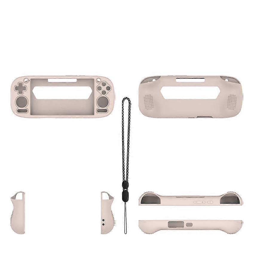for Retroid Pocket 5 Silicone Protective Case for Handheld Gaming Consoles - Dustproof and Shockproof Soft Case (C63 Sand Grey)