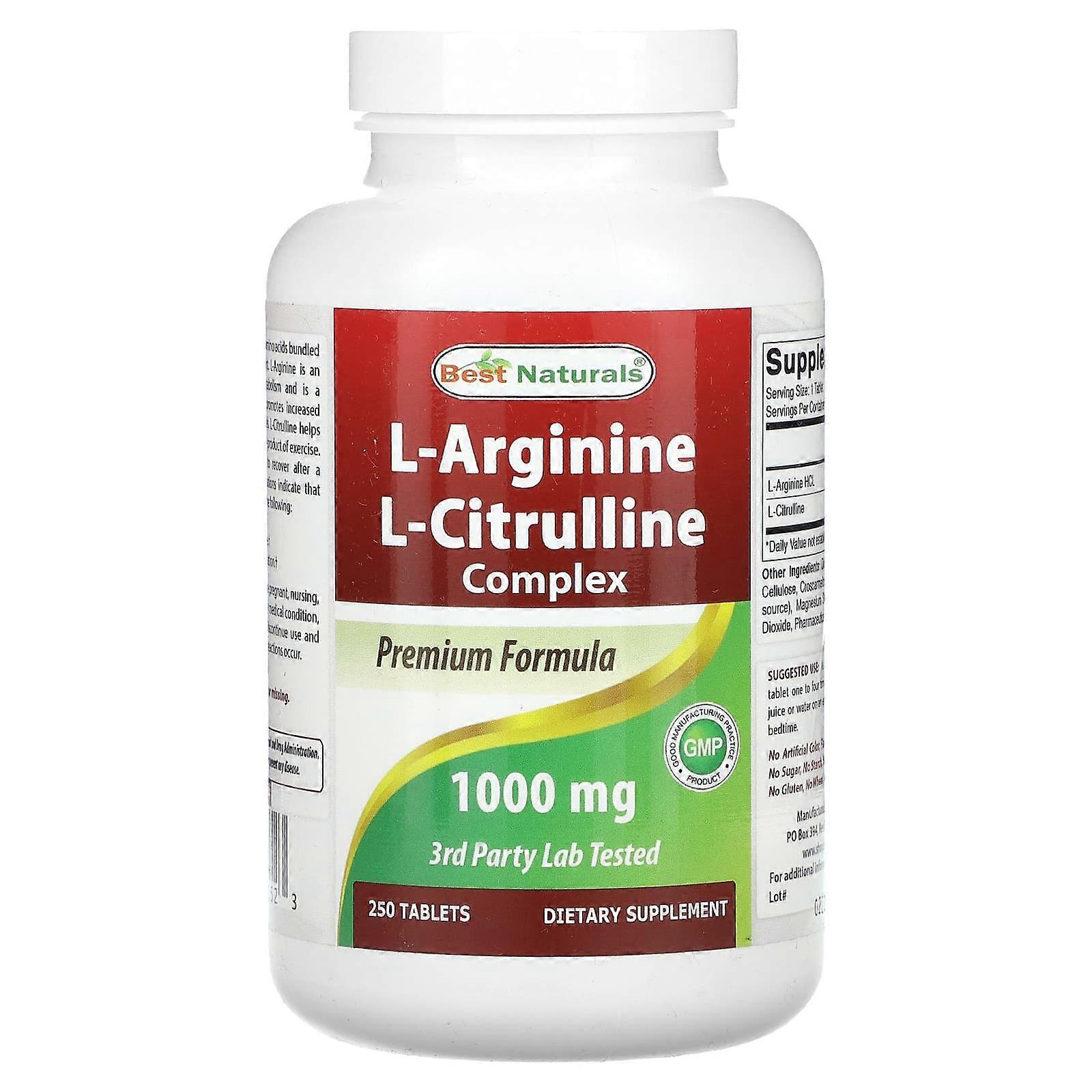 L-Arginine, L-Citrulline Complex, 250 Tablets