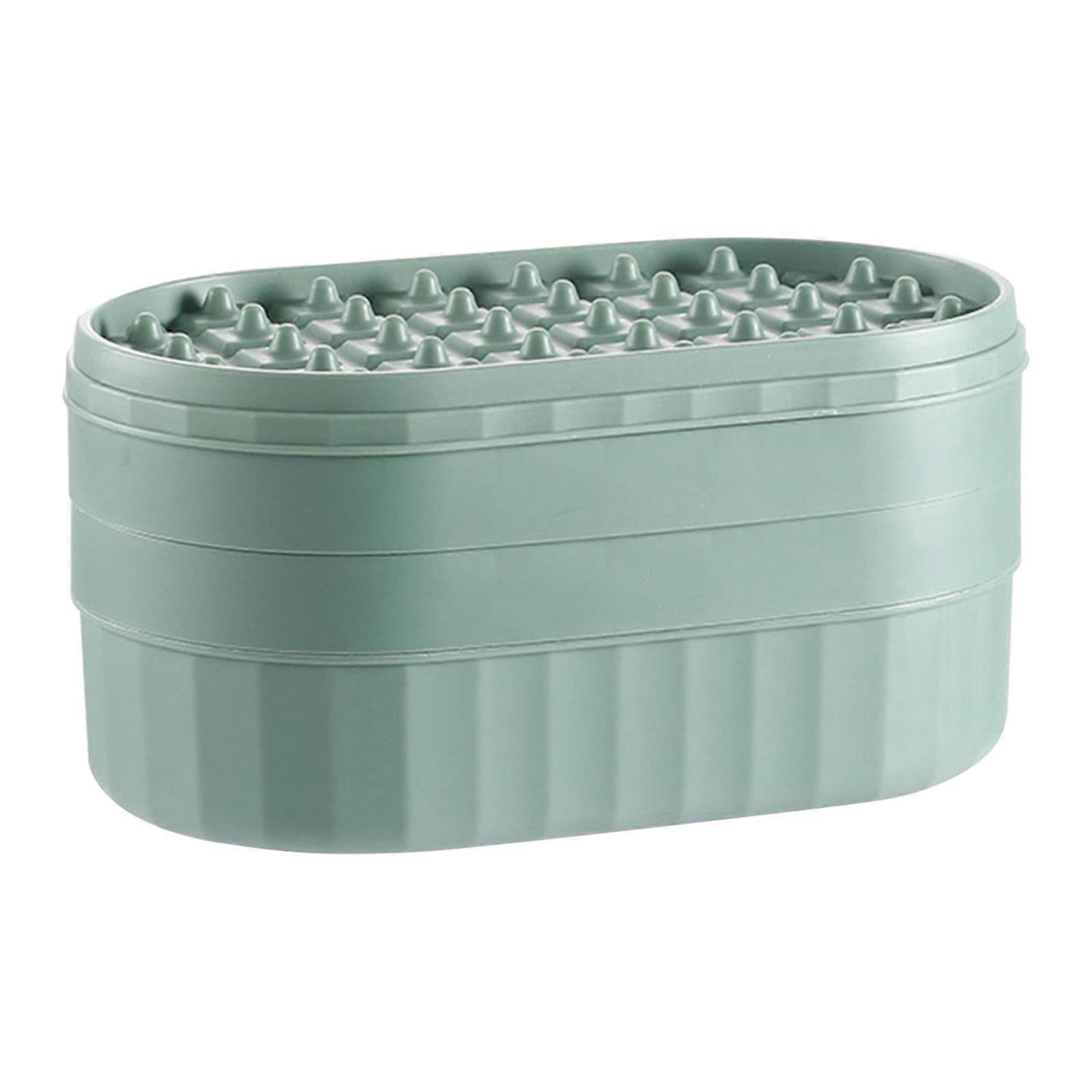 Stackable Round Ice Tray Set with Lid, Compatible with YgkuHd, Easy Release, Sturdy Ice Balls Trays for Freezer, Small Pellet Ice Maker for Drinks,