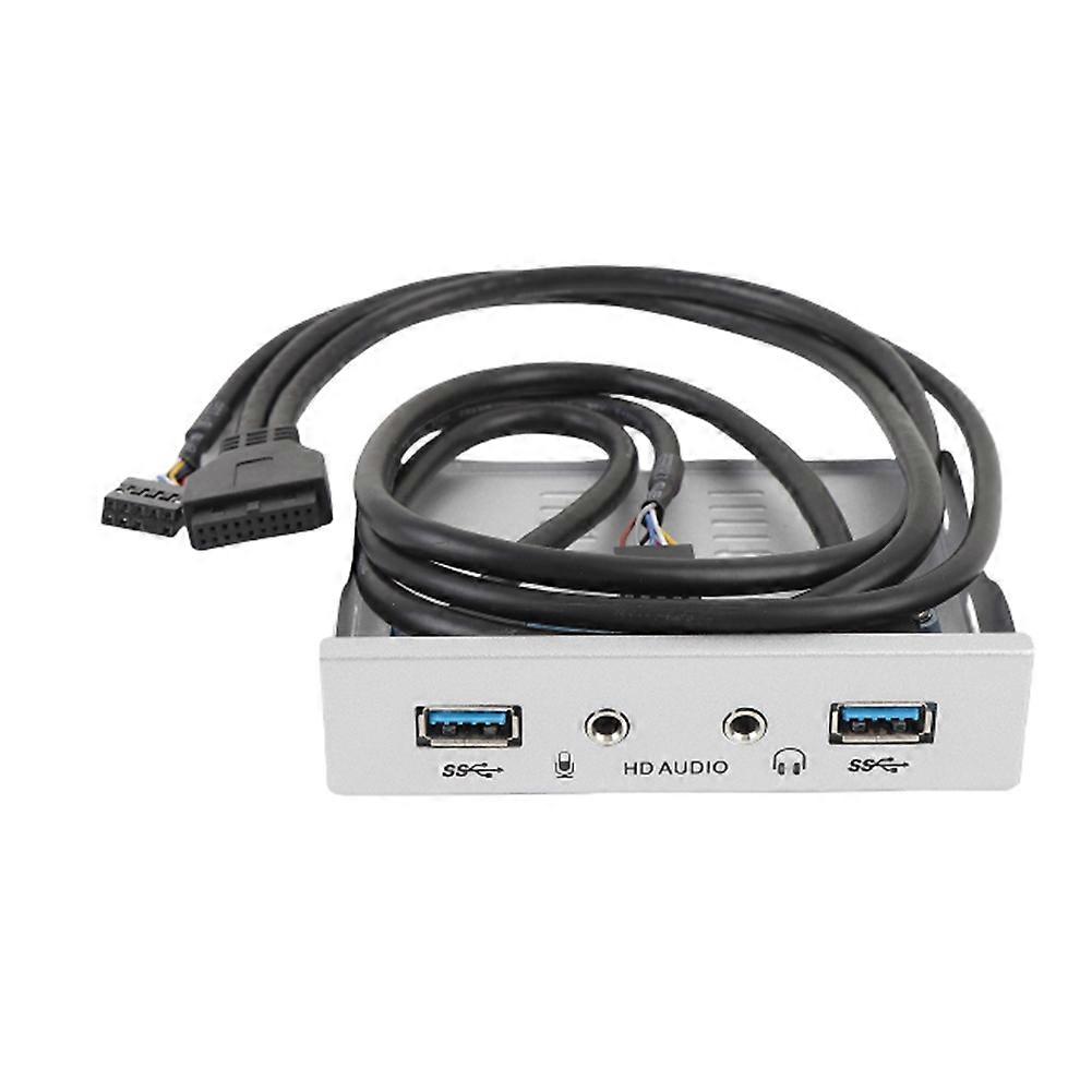 USB 3.0 Front Panel Fast Data Transfer Floppy Bay Drive Front Panel 3.5 Inch HD Sound Interface Easy Setup