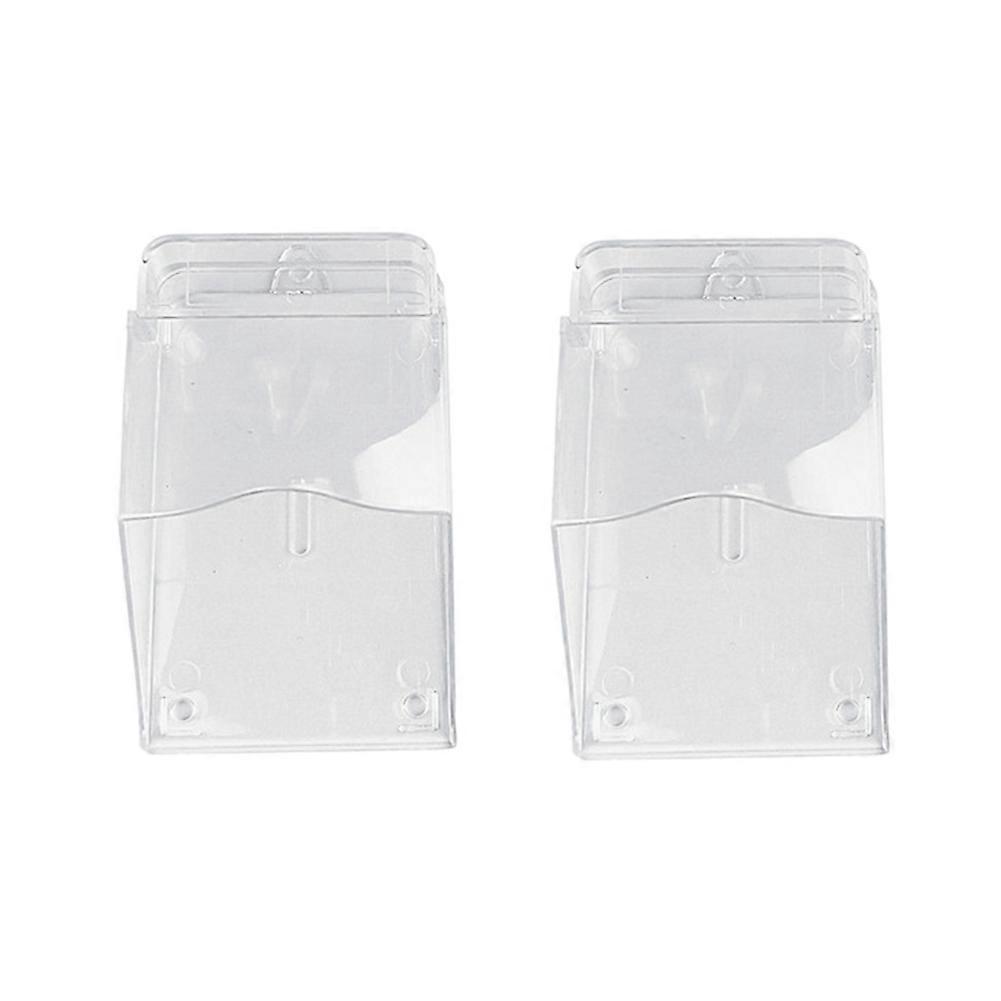 Access Control Rain Doorbell Transparent Protective Box Cover 2Pc