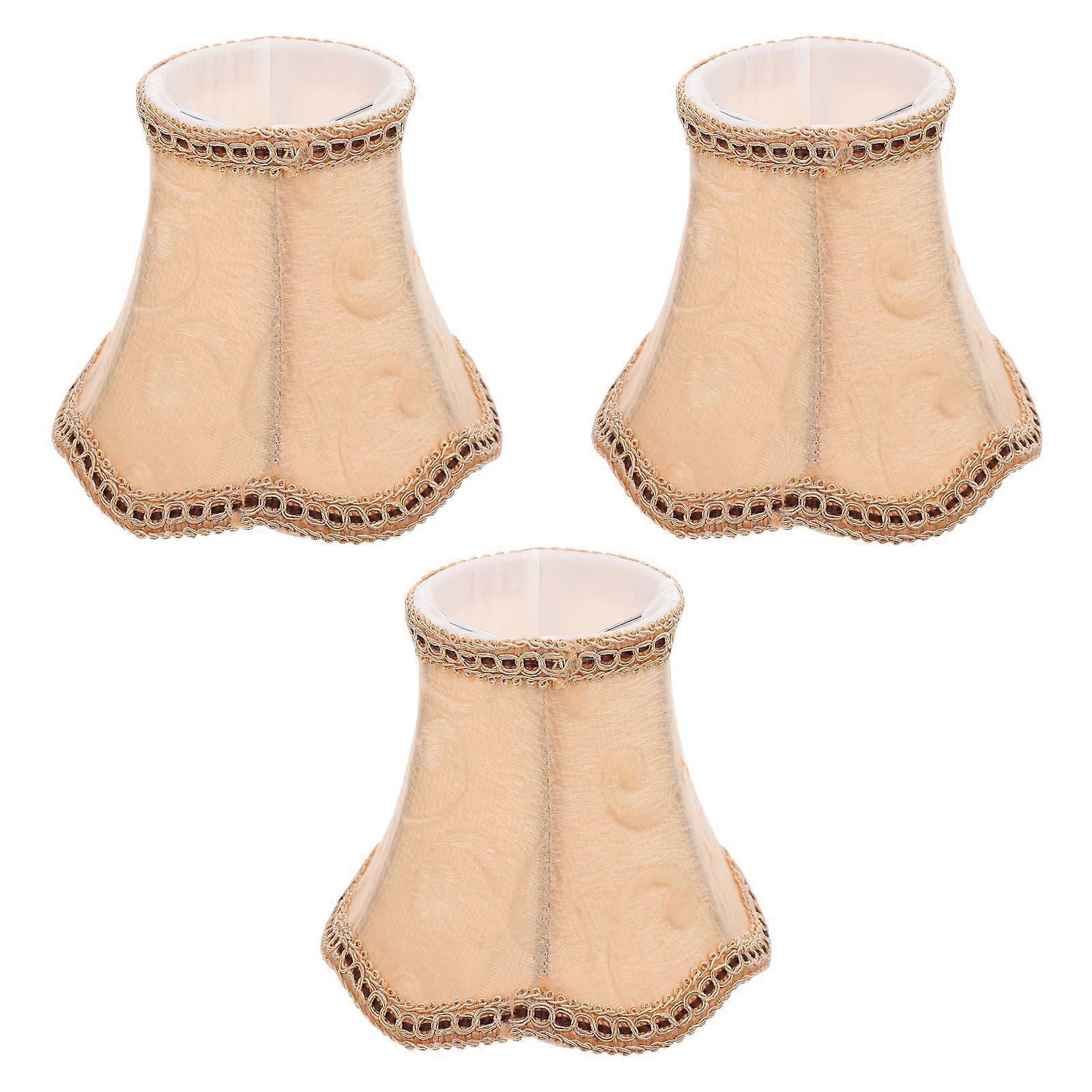 3PCS Simple Modern Lampshade Wave Bottom Light Cover Clip-bubble Type Lampshade