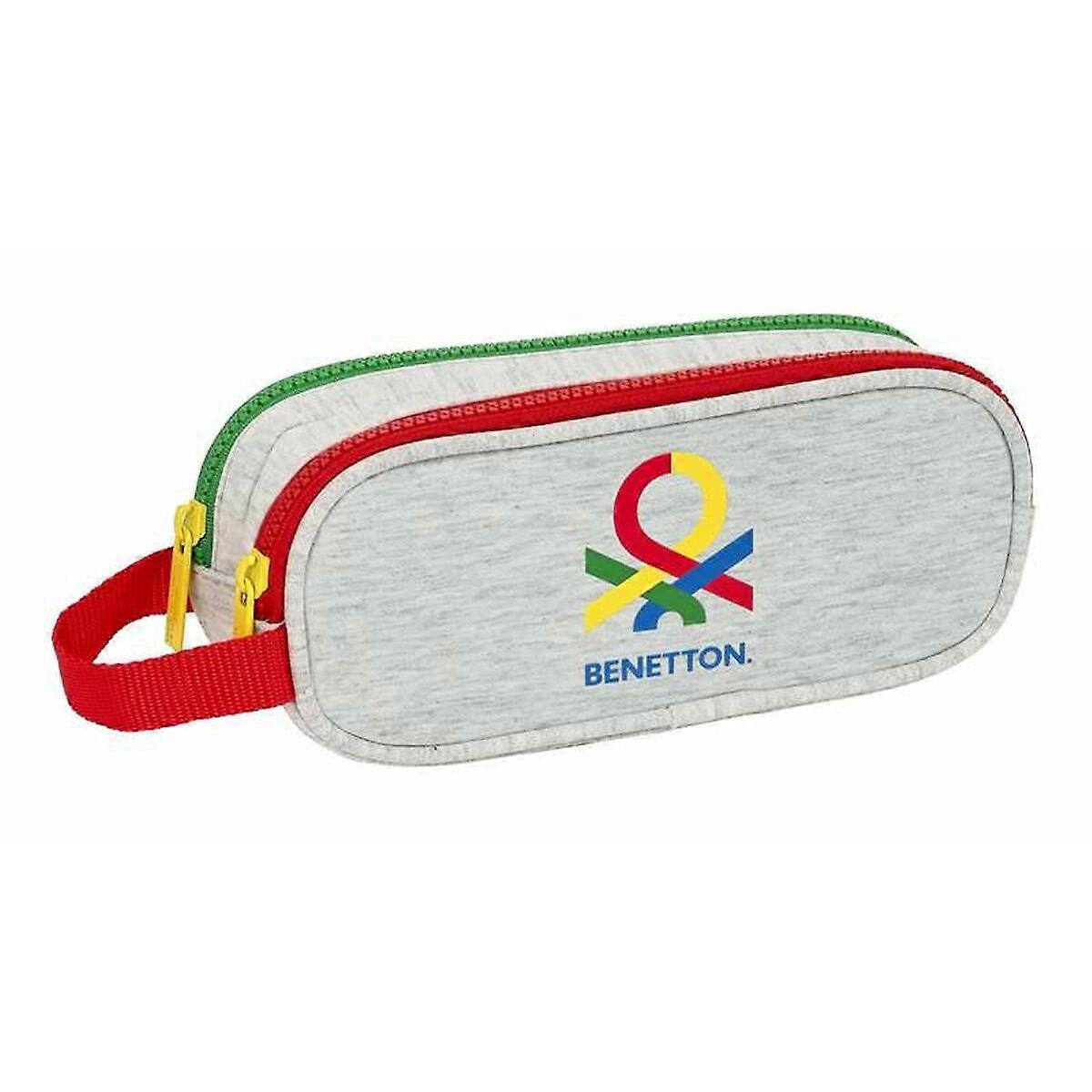 Double Carry-all Benetton Pop Grey 21 x 8 x 6 cm