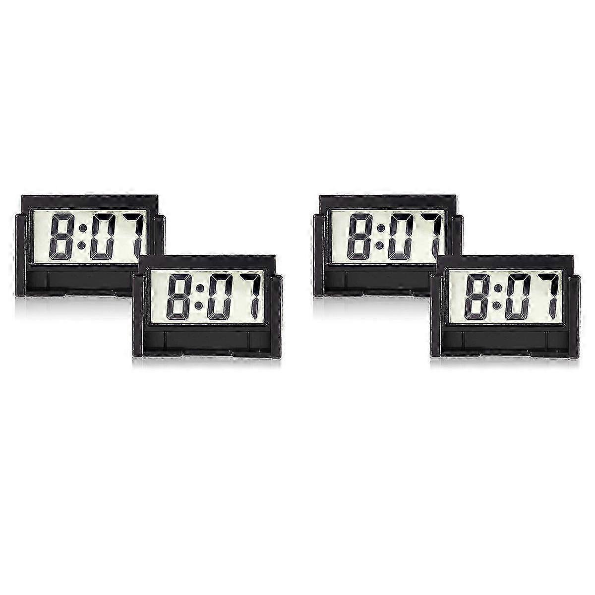Small Digital Car Dashboard Clock Battery Operated LCD Time Display