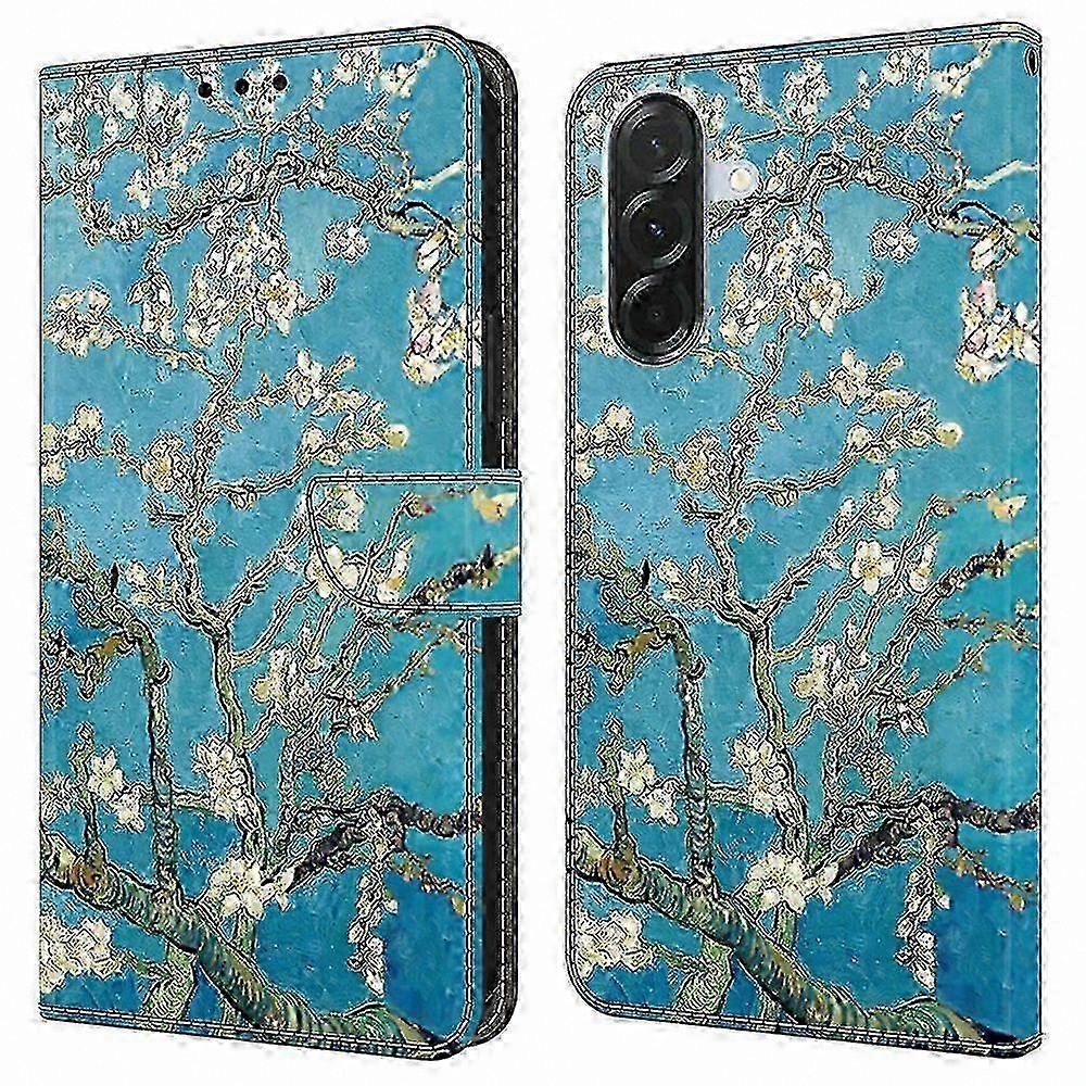 Leather Wallet Case with Stand Function for 5G Phones, Pattern Printed Flip Cover for Galaxy A36