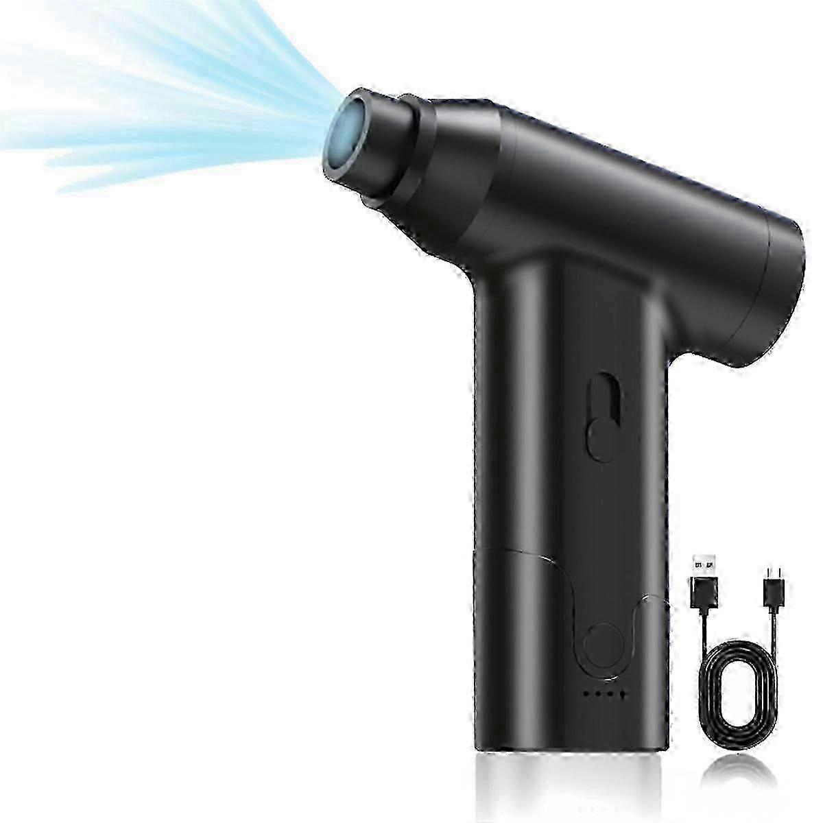 Compressed Air Duster, Portable Electric Air Duster for Computer, Car, Home, Office, Cordless Keyboard Cleaner js