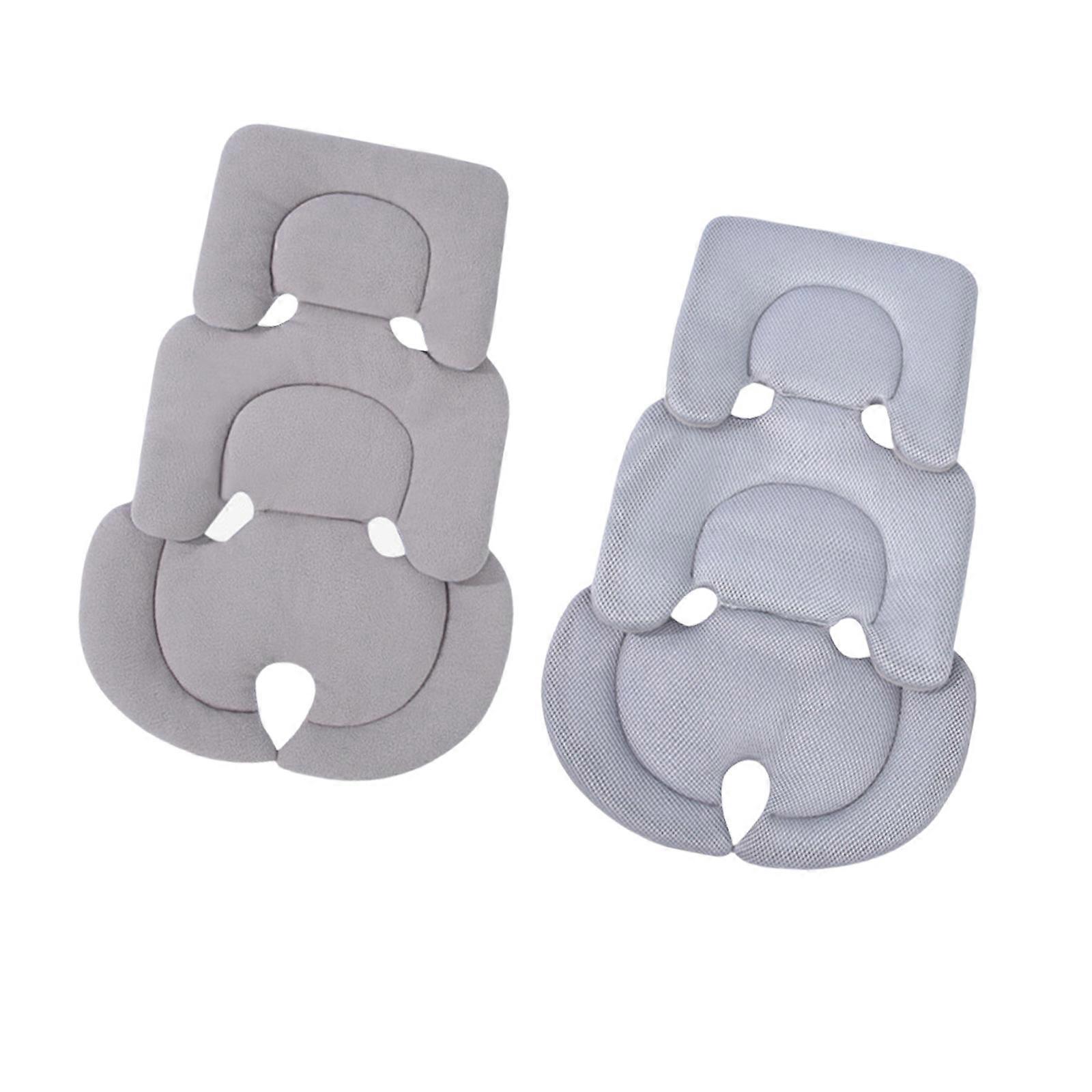 Multipurpose Baby Seat Pad With Breathable Technology Universal Fitting For Strollers And Dining Chairs  Gray