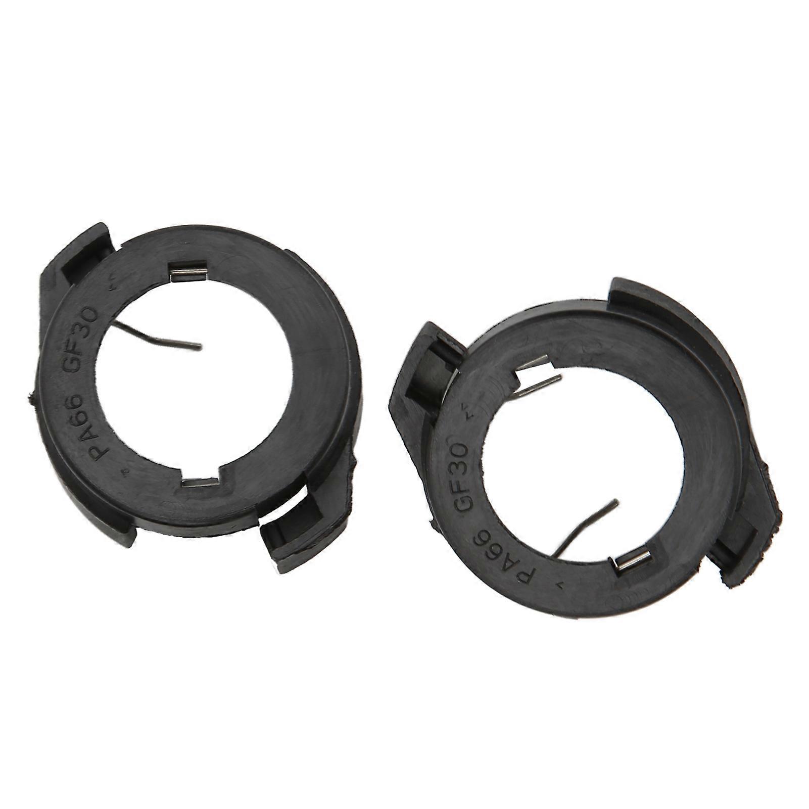 2Pcs LED Headlight Adapter Professional Design ABS Material Easy Install Low Power Bulb Holder Adapter