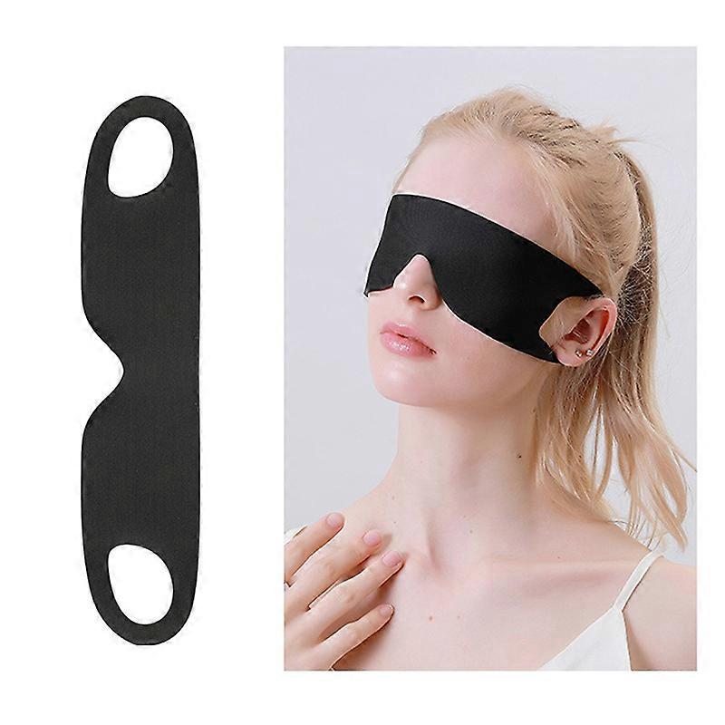 Light Blocking Portable Thin Ice Silk Eye Mask For Summer Travel Sleeping Blindfold With Ear Hanging Strap Unisex Eye Patch