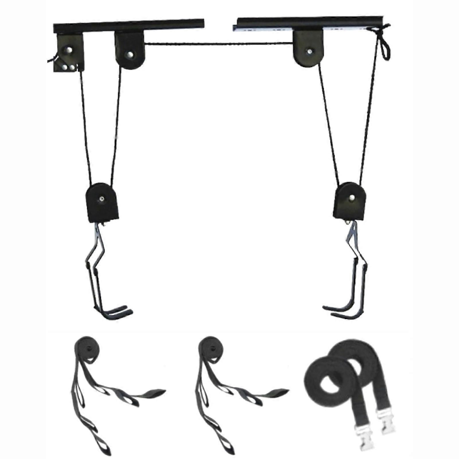 Bicycle Lift Ceiling Mount With 60 Kg Load Capacity, 15 m Rope For Bicycles And Canoes