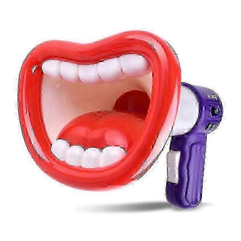 مكبر صوت جديد للأطفال مكبر صوت: لعبة صوت ميكروفون مضحكة للأطفال مع تصميم مكبر صوت كبير الفم المحمول