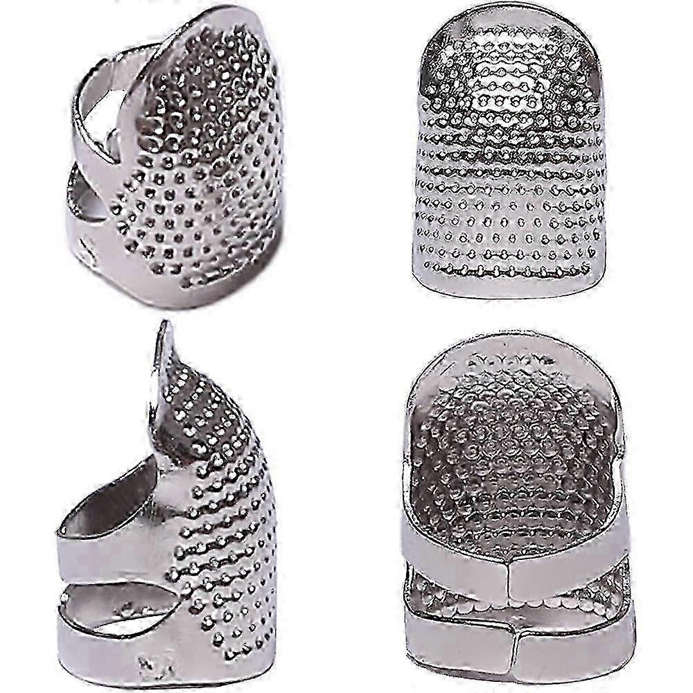 4 Pack Sewing Thimbles, Metal Sewing Thimble Finger Protector, Accessories DIY Sewing Tools