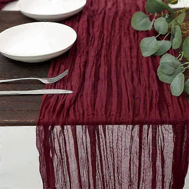 SemiSheer Gauze Table Runner Sage Cheesecloth 90x180cm For Vintage Weddings Table Setting And Banquets
