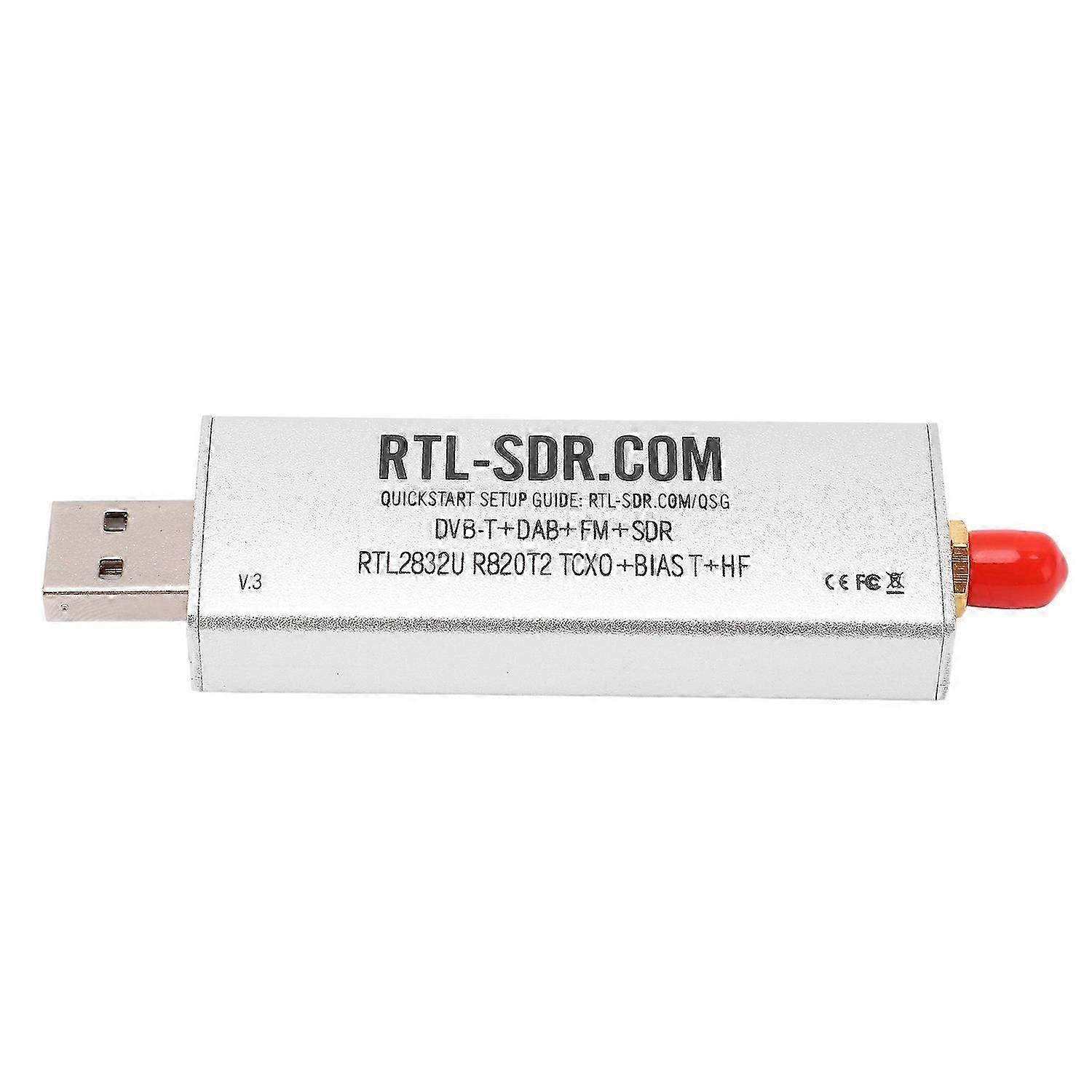 Radio Receiver RTL SDR R820T2 RTL2832U 1PPM TCXO SMA 500KHz?1766MHz for Signal Reception