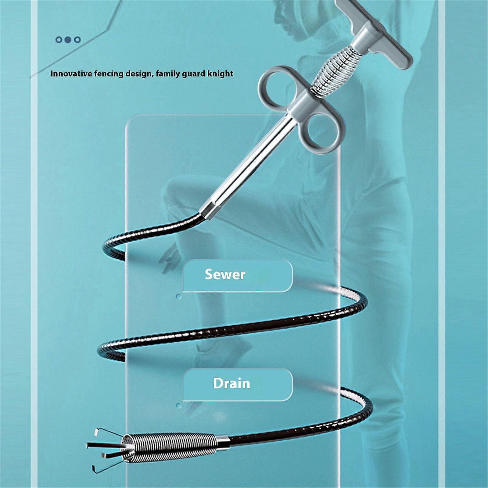 YiFudd 1.6 Meters Four Claw Unclogger Multifunctional Unclogger Toilet Kitchen Unclogger