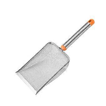 RustProof Cats Litter Scooper With Fine Mesh Sifting Design For Quick Cats Litter Cleaning Waste Filter Removal Tool  Pink