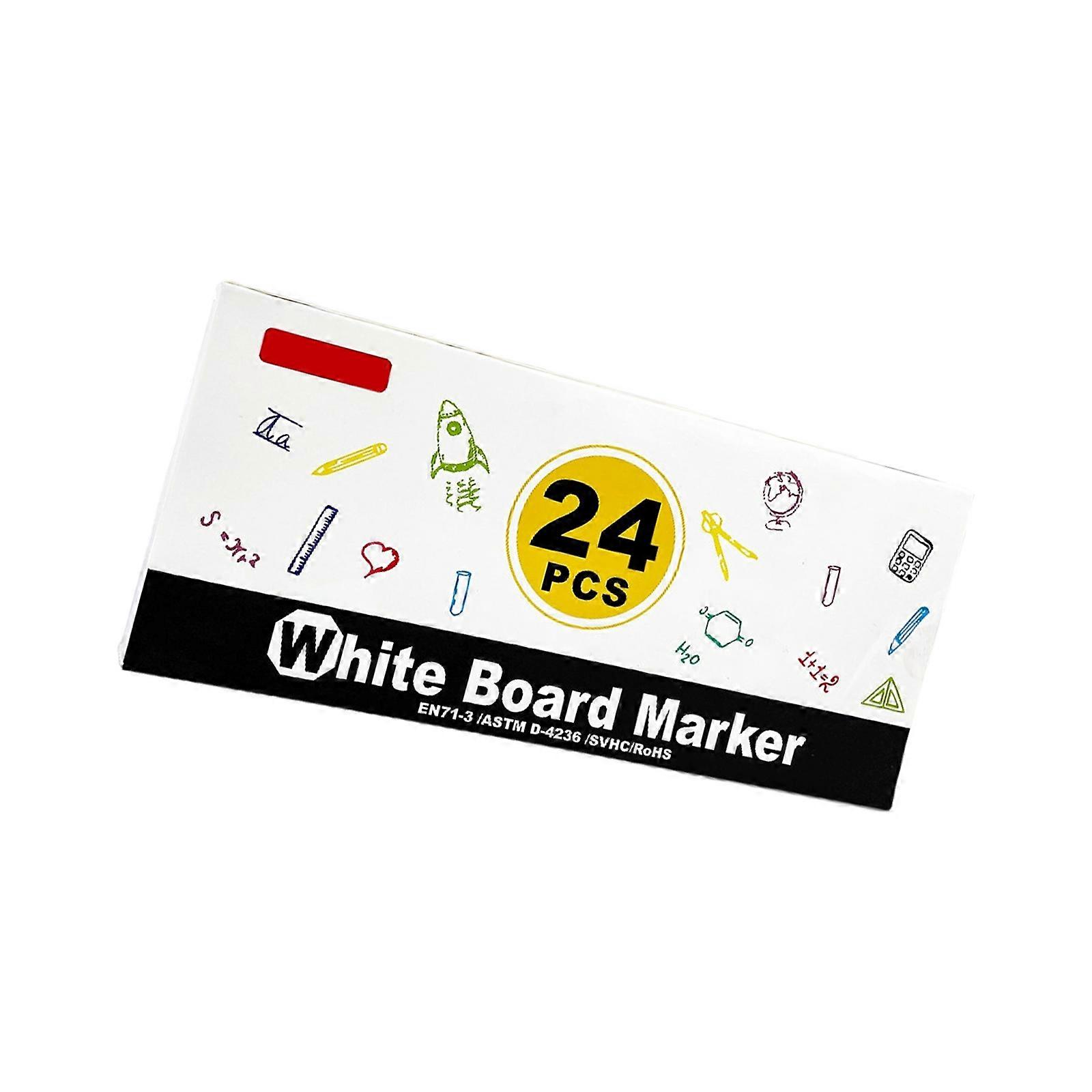 Ergonomic Erasable Marker Set With Fade Resistant Dyes And Dense Carrying Case Perfect For Teachers Presenters Multicolor