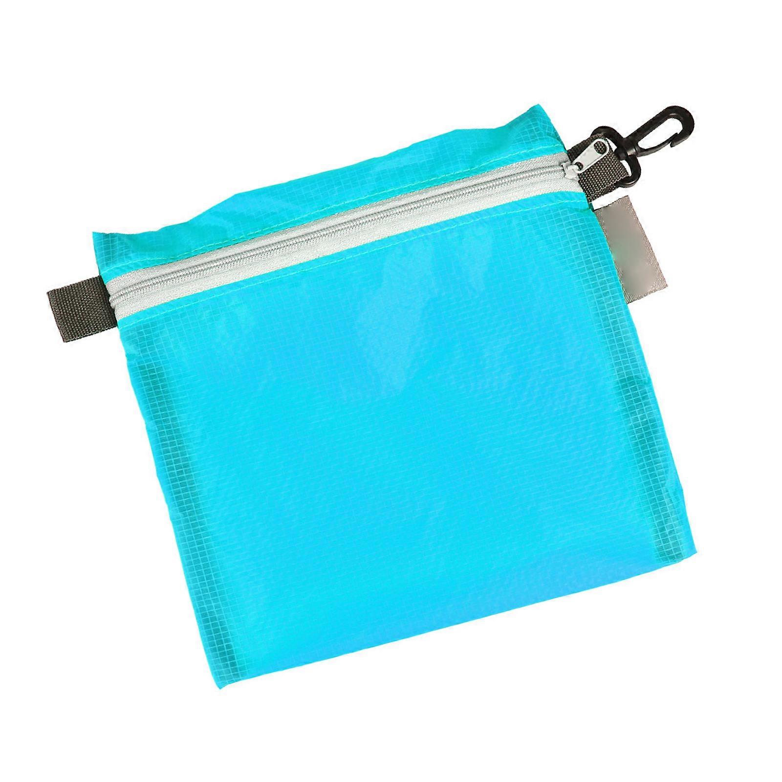 Lightweight Travel Organizers Pouch With Zipper Closure Multifunction 4 Color Option Nylon Construction For Daily Use  Sky blue