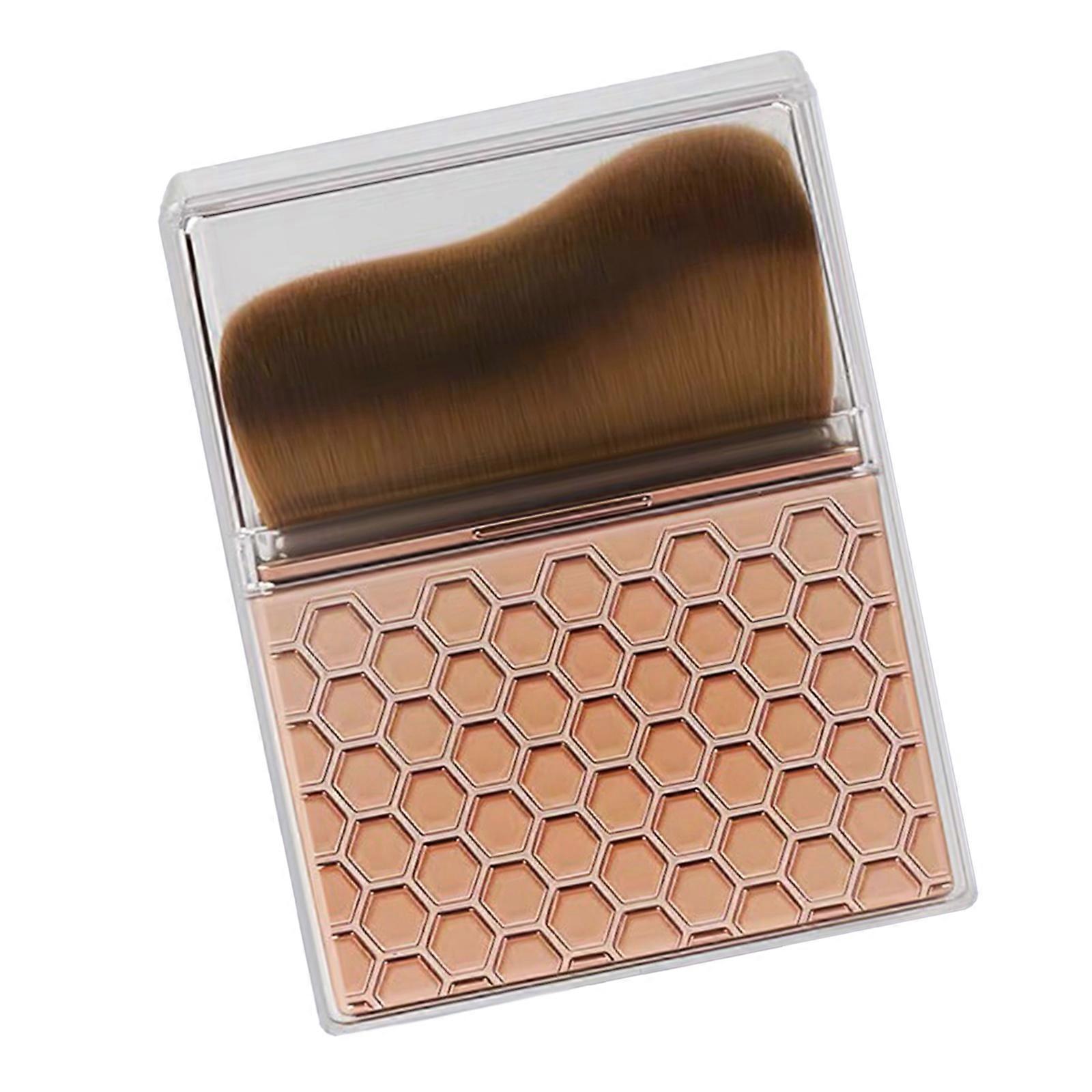 Multifunctional Angled Flat Head Makeup Brush For Base And Powder Cream Application Comforatble Handle Beauty Tool Multicolor