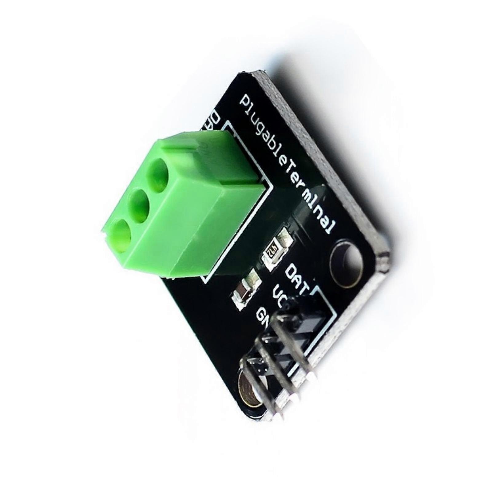 DS18B20 Digital Temperature Sensorings Module For With Builts In Pull Up Resistors And Wide Voltages Ranges 3V To 5.5V Multicolor