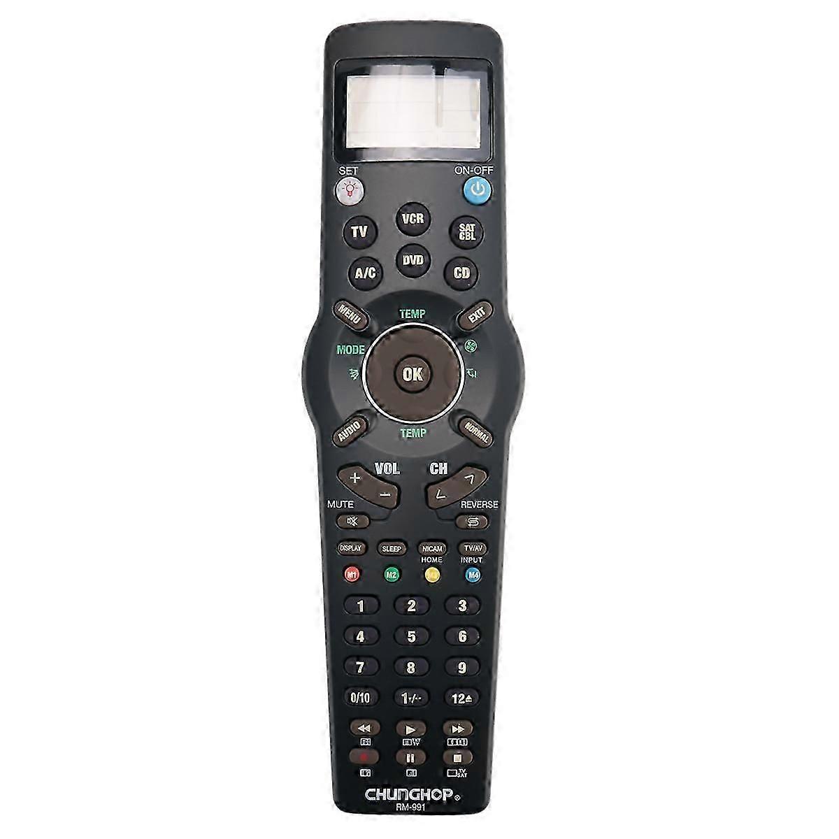 Remote Control for TV/,DVD CD,VCR,SAT/CABLE and A/C