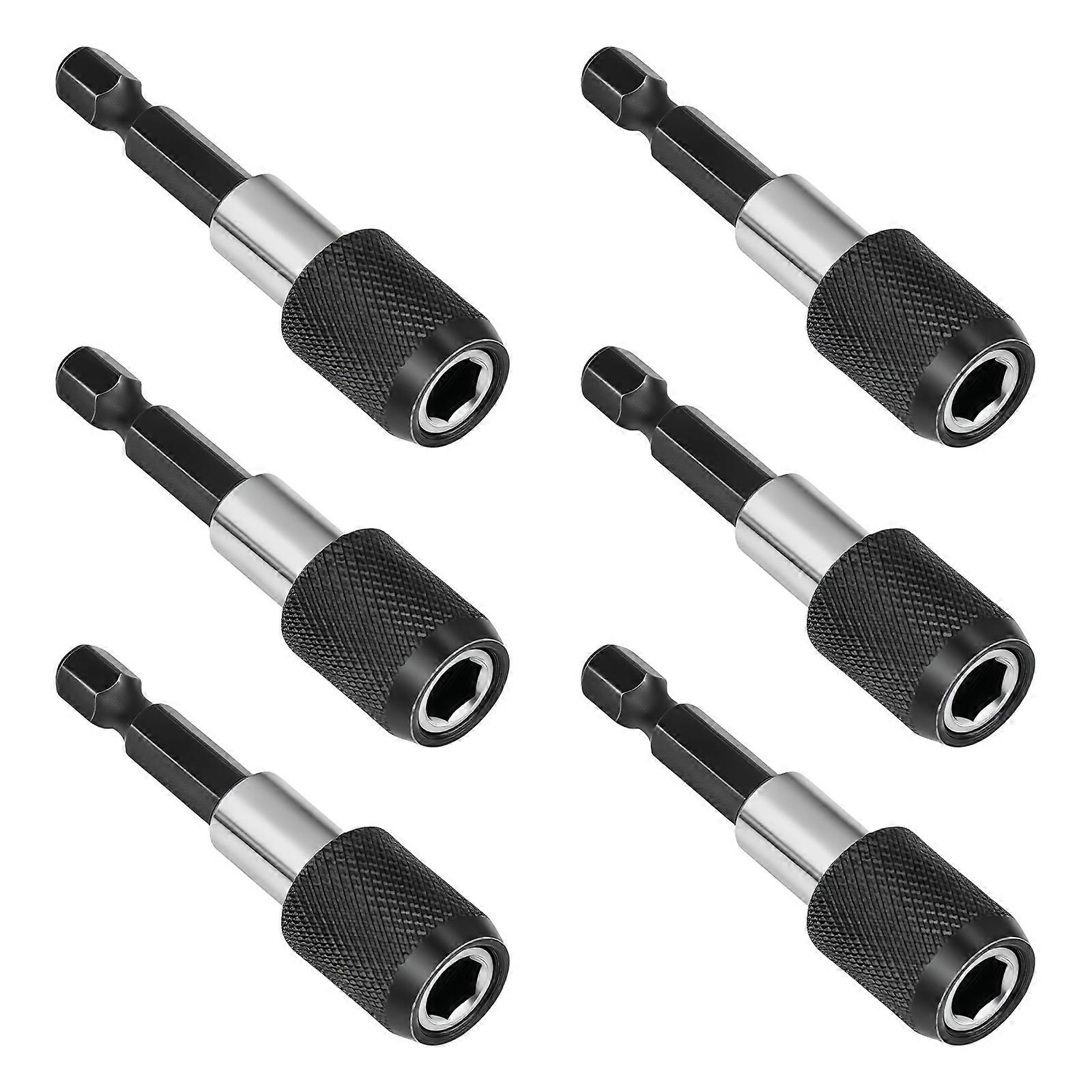 6Pcs Hexagonal Handle 60mm Quick Release Locking Screwdriver Extension Rod Tool Innovative Extension Rod Measuring Multicolor