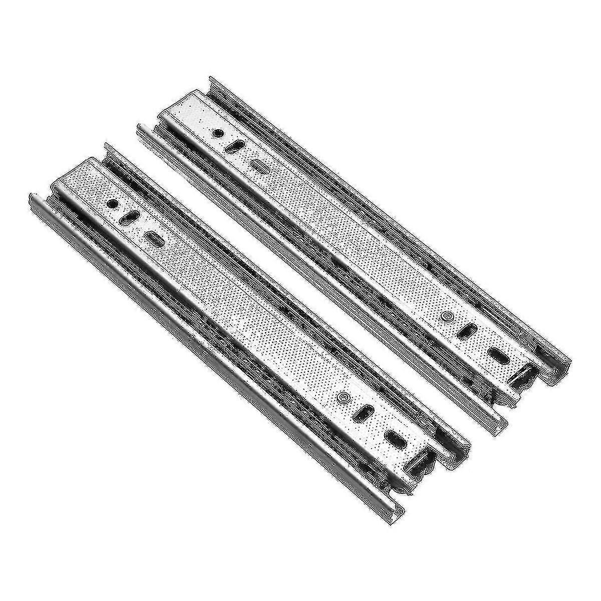 2pcs 20cm Drawer Slider Runner Close Slides Ball Bearing Rail Cabinet Hardware--820 --(WR)