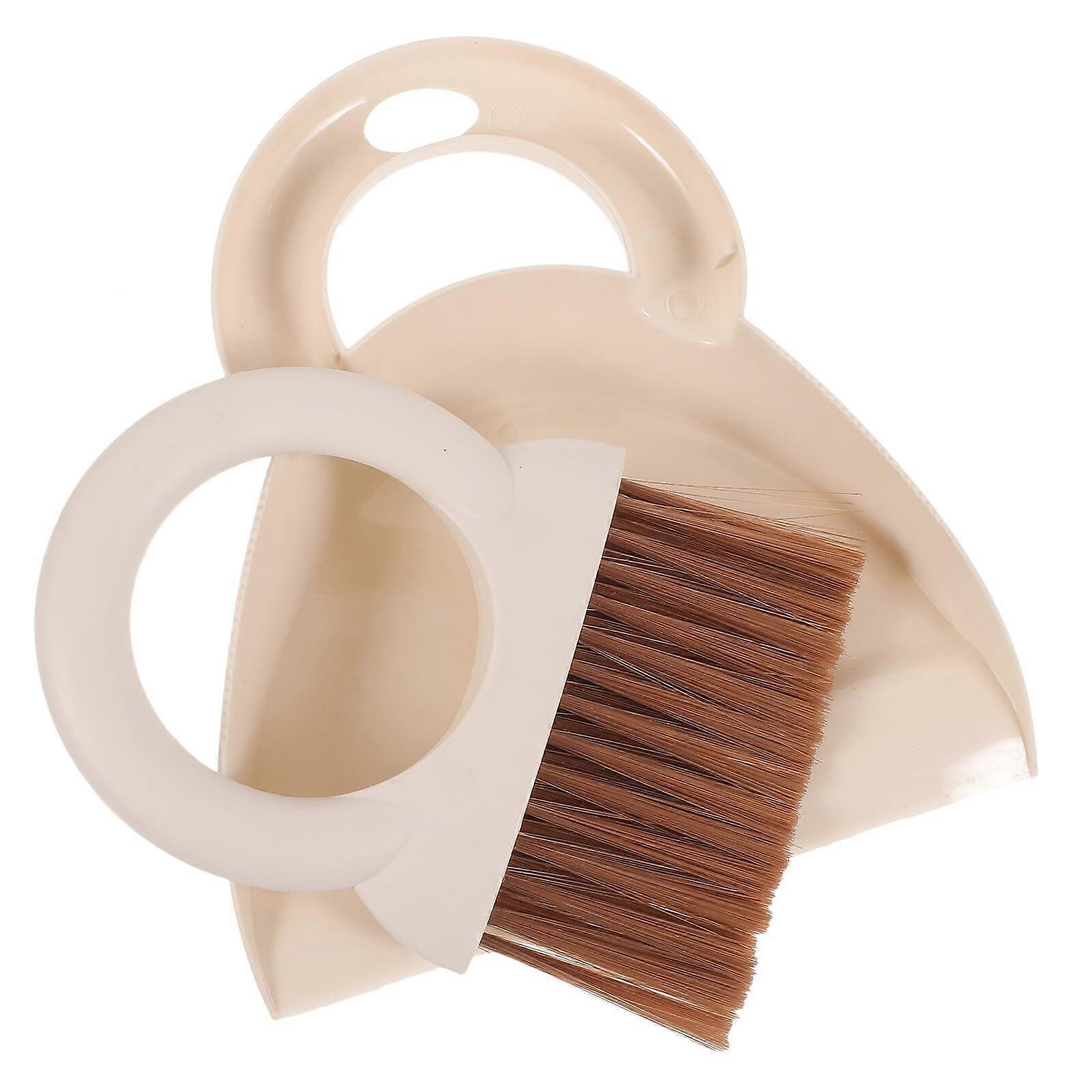 Portable Mini Desktop Cleaning Brush and Dustpan Set for Keyboard Laptop Office Home Plastic Handheld