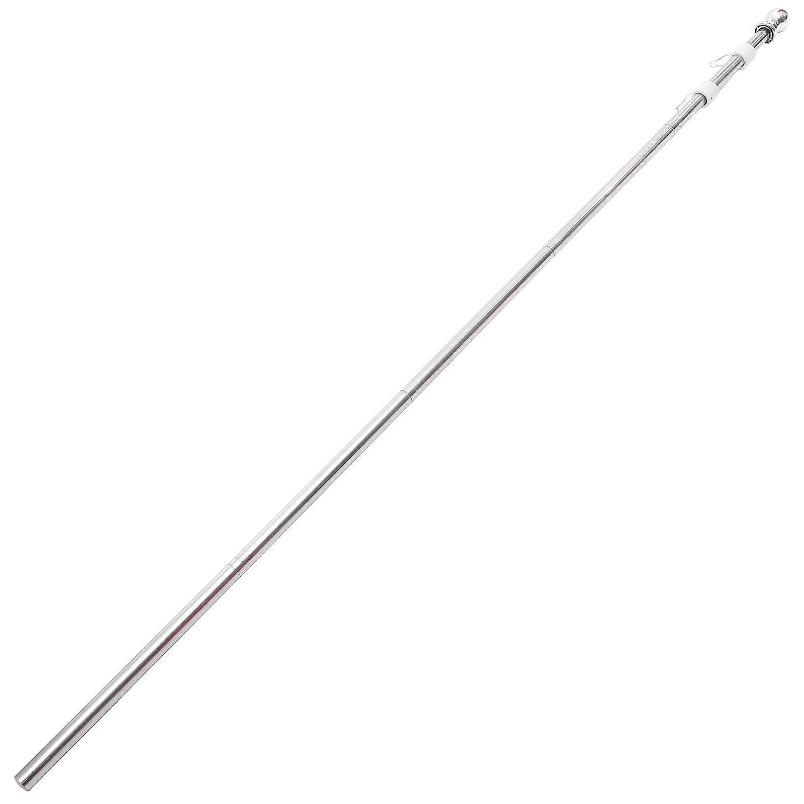 1 Set of Sturdy Flag Pole Set for House Rustproof Flagpole Stainless Steel Flag Pole for Garden
