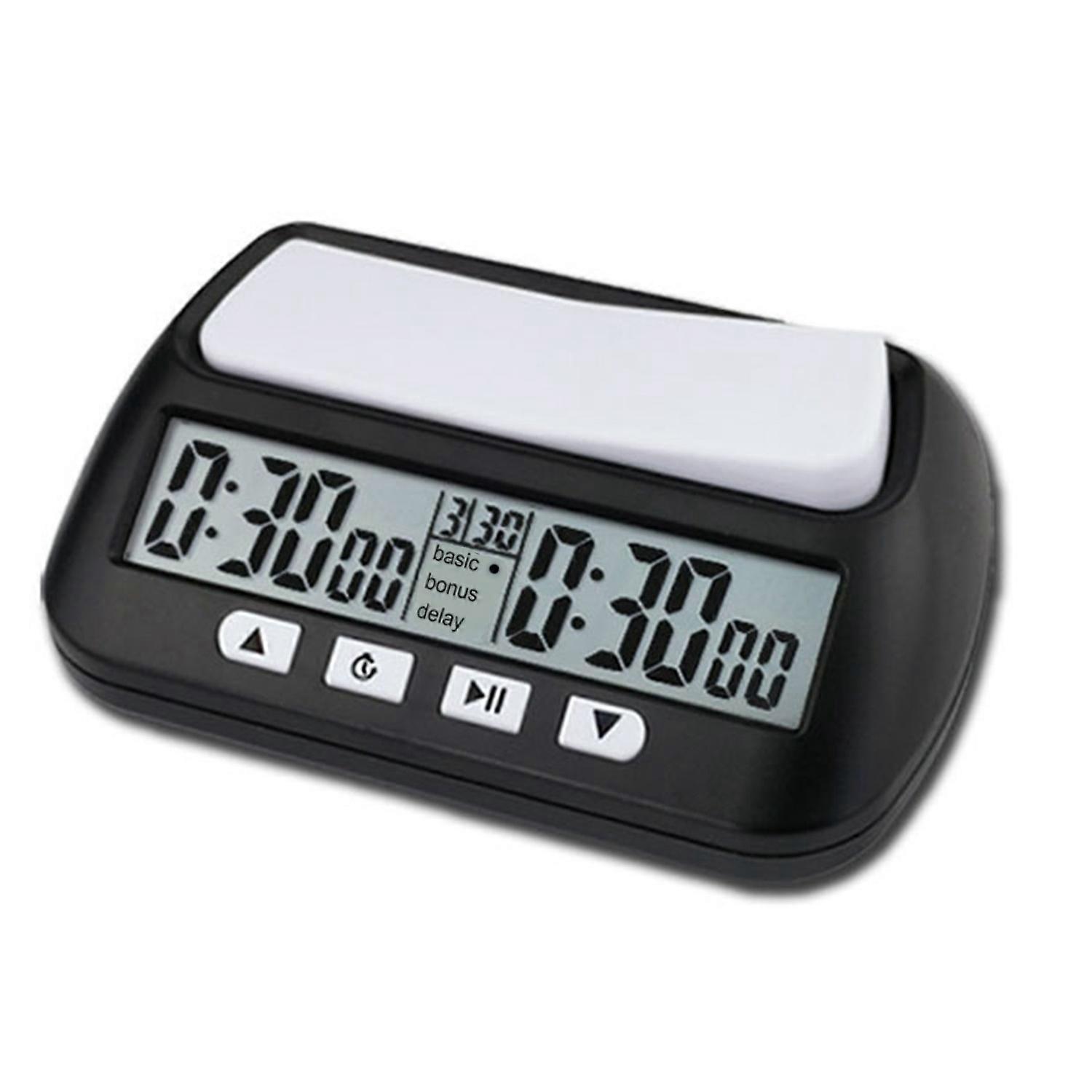 Chess Clock Digital Chess Timer with Audible Alarm Function YS 902 Black English Version