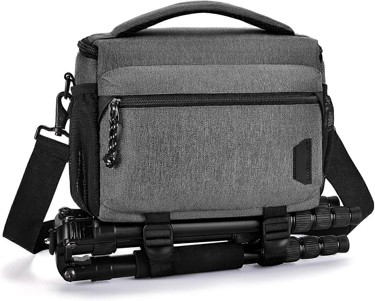 Camera Bag, Small Camera Case with Tripod Holder, Compact Camera Shoulder Bags for DSLR/SLR/Mirrorless