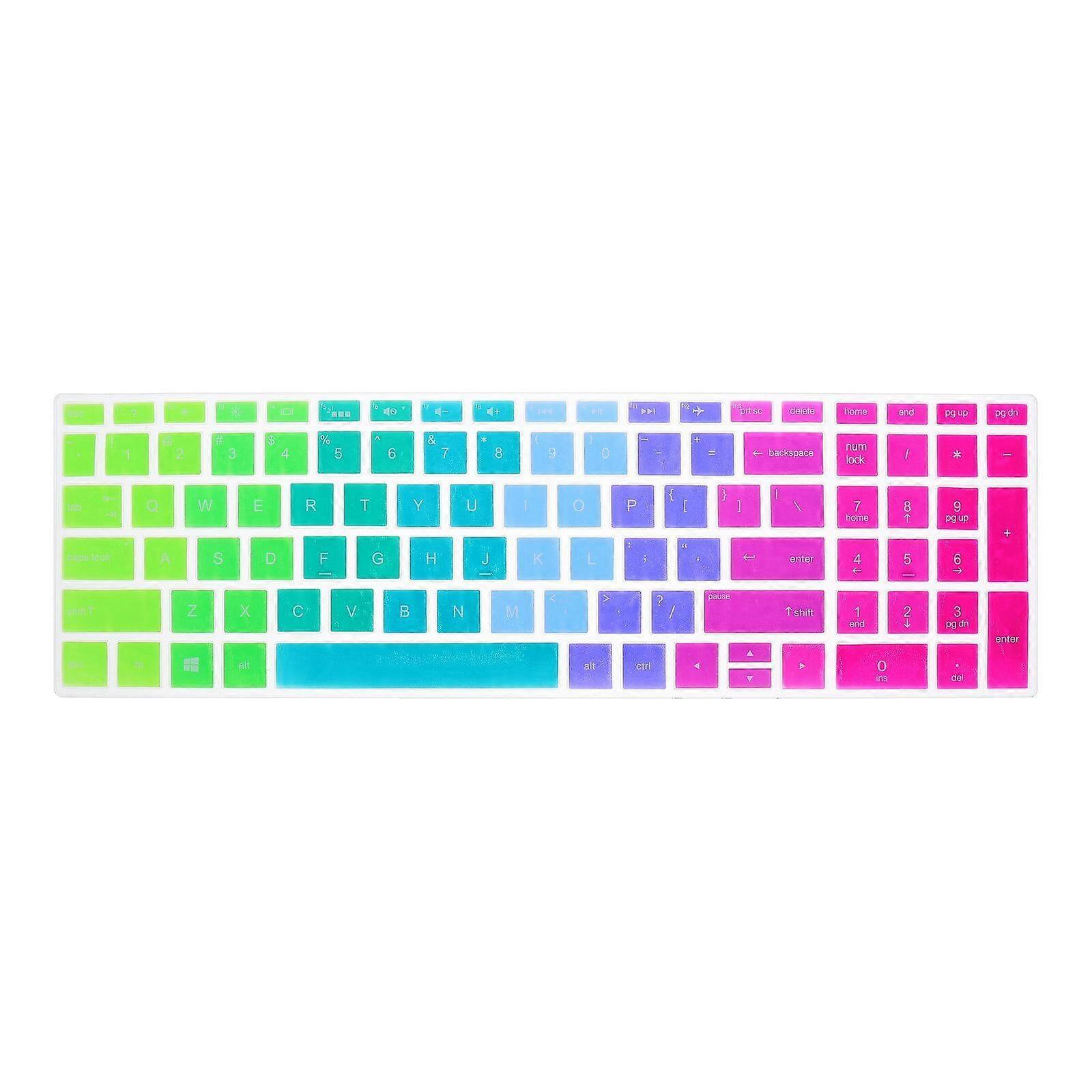 Keyboard Protector Compatible For Hp 15-bf Waterproof Dustproof Gradient Cover