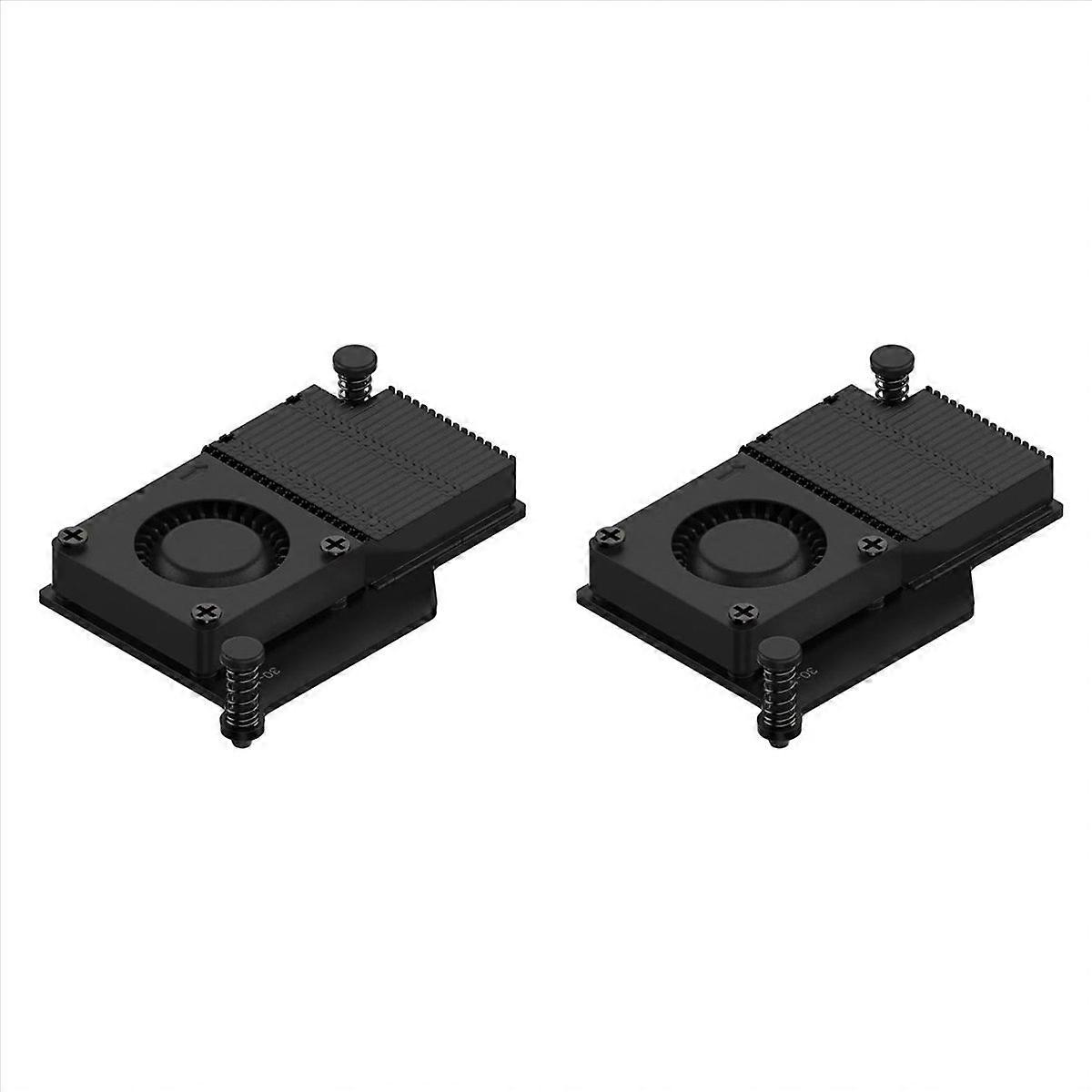 2X Active Cooler for 5 THRML Active Cooling PWM Fan Passive Cooling Aluninum Fins Radiator - Black