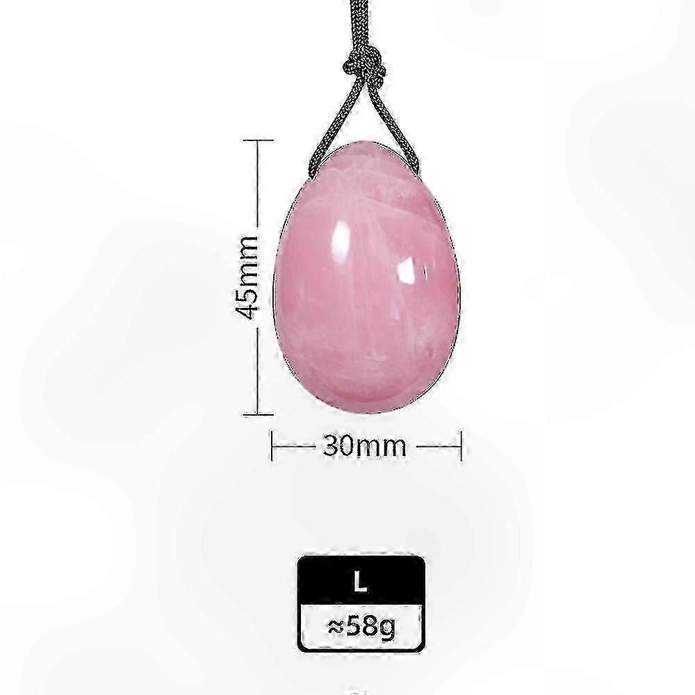 Rose Quartz Yoni Egg with Massage Tool for Wellness Practices