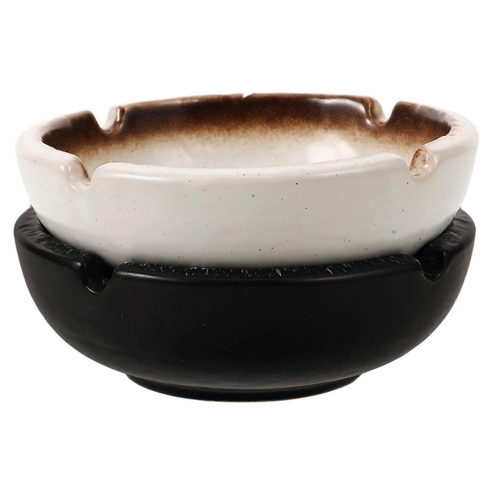Japanese Style Ceramic Ashtray Ceramic Ashtray for Candy Storage 1Set
