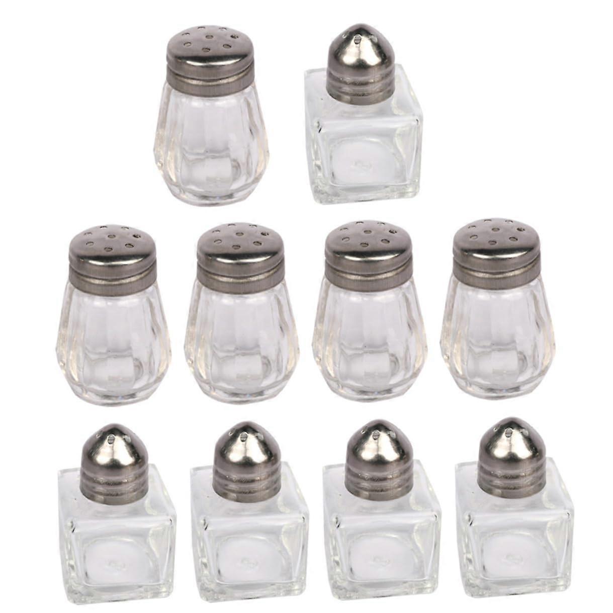 10pcs Spice Jar Set with FoodGrade Containers for Chili Powder and Condiments, Portable for BBQ and Kitchen