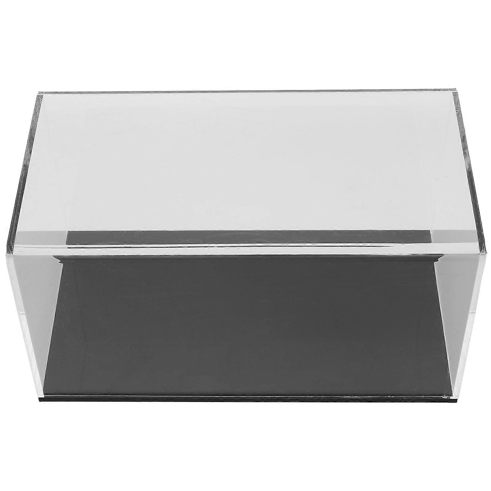 Clear Acrylic Display Case Multi Purpose Transparent Figurine Holder 2pcs