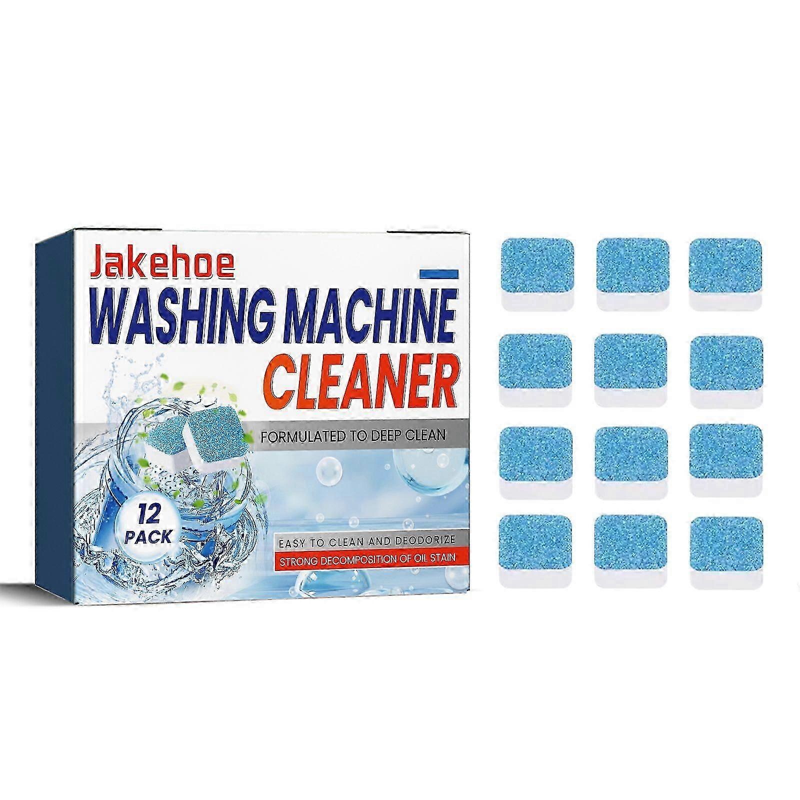 Deep Clean Washing Machine Tablets  Odor Removal, 12 Pack for All Drum Washers